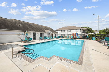 Swimming pool with sundeck